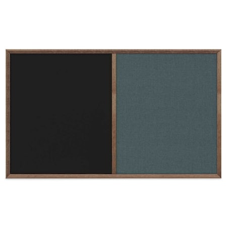 United Visual Products Slim Style Indoor Enclosed Corkboard, 18", UV501SC-BRONZE-DBURGU UV501SC-BRONZE-DBURGU